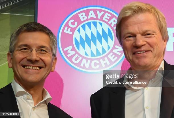 Dpatop - 07 January 2020, Bavaria, Munich: Former goalkeeper Oliver Kahn at his presentation as new Bayern Munich board member, alongside club...