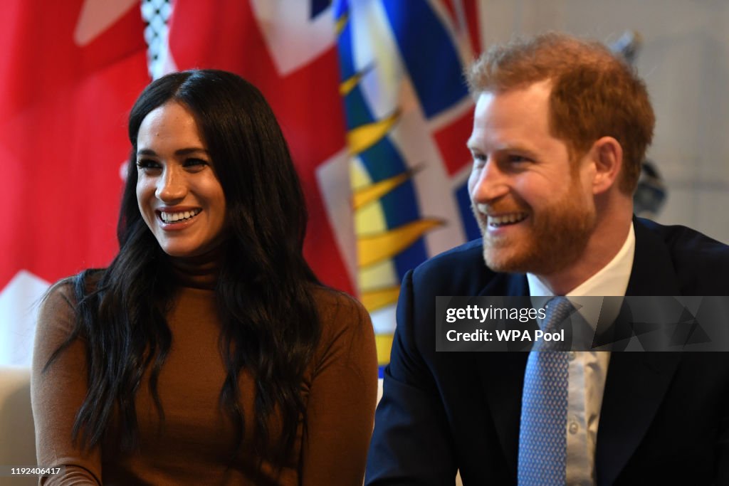 The Duke And Duchess Of Sussex Visit Canada House