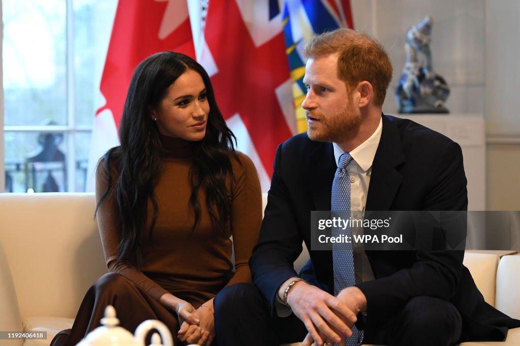 The Duke And Duchess Of Sussex Visit Canada House