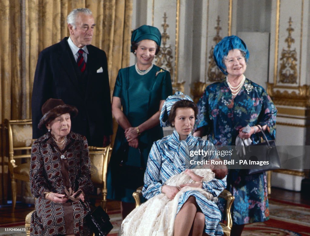 Royalty - Peter Phillips Christening - Buckingham Palace, London