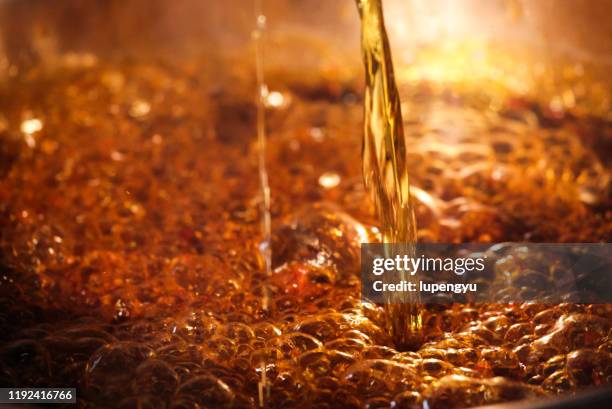 boiled chili oil - boiled stock pictures, royalty-free photos & images