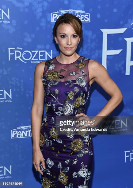 Caroline Bowman arrives at the LA Premiere Of "Frozen" at the Hollywood Pantages Theatre on December 06, 2019 in Hollywood, California.
