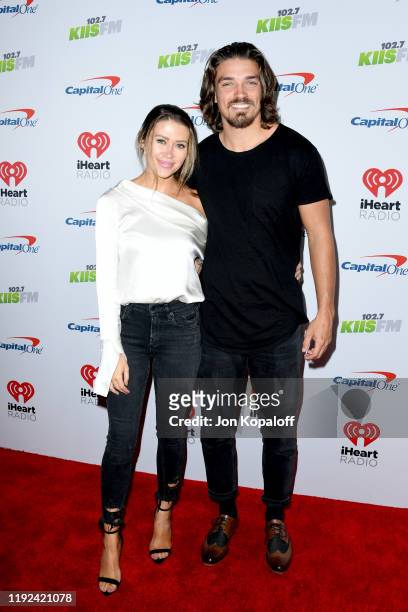 Caelynn Miller-Keyes and Dean Unglert attend KIIS FM's Jingle Ball 2019 presented by Capital One at The Forum on December 06, 2019 in Inglewood,...