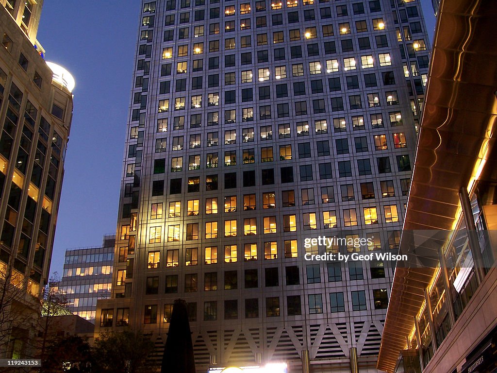 Canary Wharf at Night