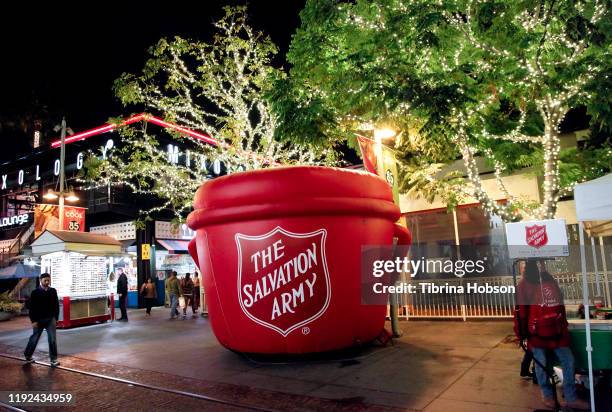 General view at the Salvation Army's presentation of the 2019 celebrity Red Kettle Kickoff, honoring Danny Trejo on December 06, 2019 at The Original...