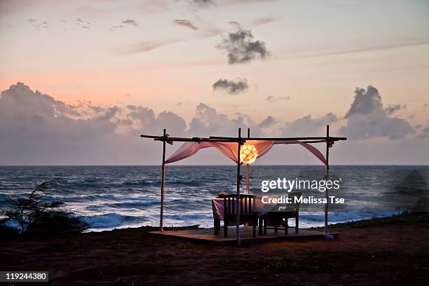 romantic dinner on beach in phuket, thailand - phuket province stock pictures, royalty-free photos & images