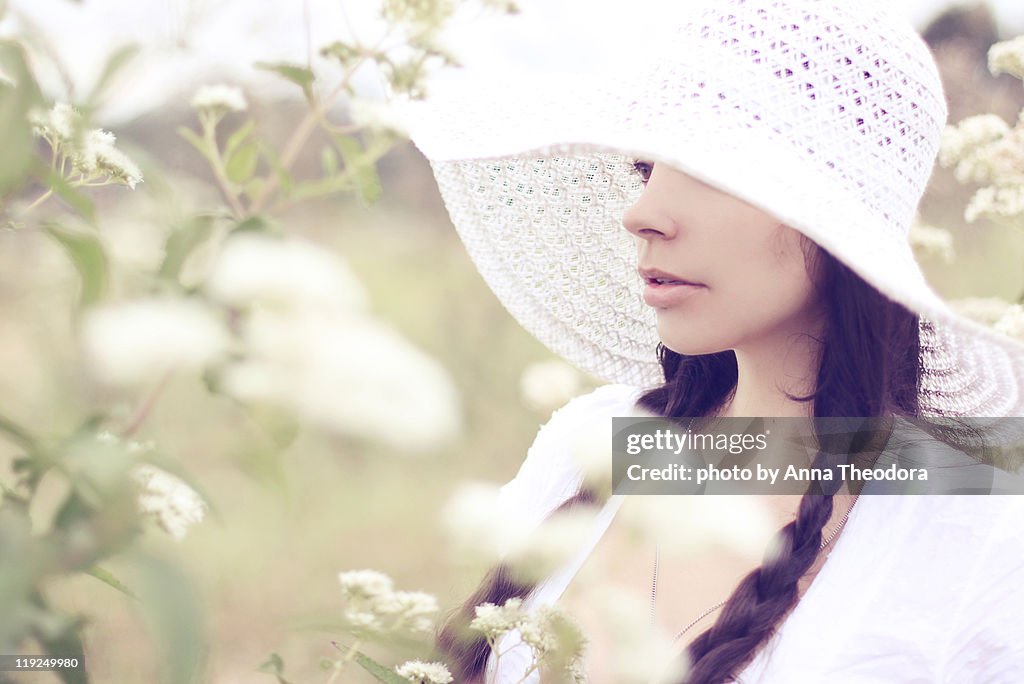 Wild white flowers