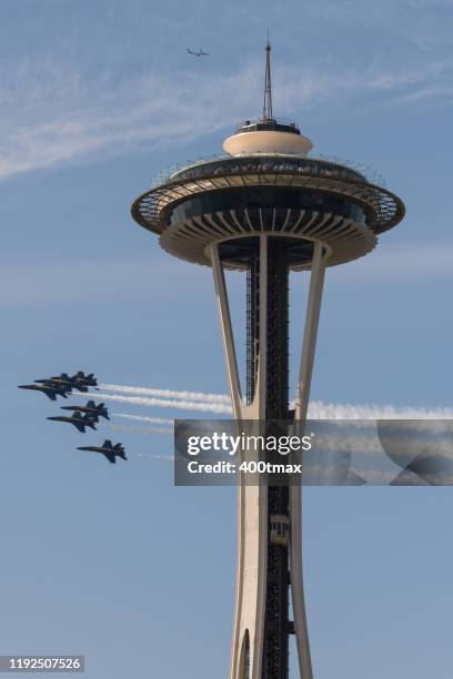 seattle - blue angels stock pictures, royalty-free photos & images