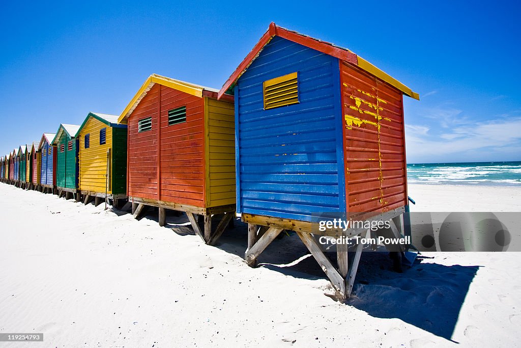 Muizenberg beach huts