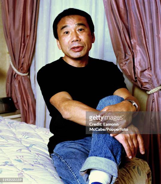Haruki Murakami, Japanese author, circa May 2003. Murakami is a bestselling author of contemporary fiction whose works have been translated into 50...