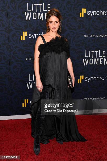 Emma Watson attends the "Little Women" World Premiere at Museum of Modern Art on December 07, 2019 in New York City.