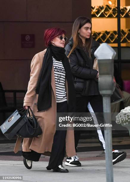 Sharon Osbourne and her daughter, Aimee are seen on January 08, 2020 in Los Angeles, California.