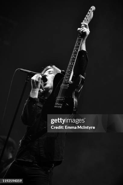 Van McCann of Catfish and the Bottlemen performs onstage during KROQ Absolut Almost Acoustic Christmas 2019 at Honda Center on December 07, 2019 in...