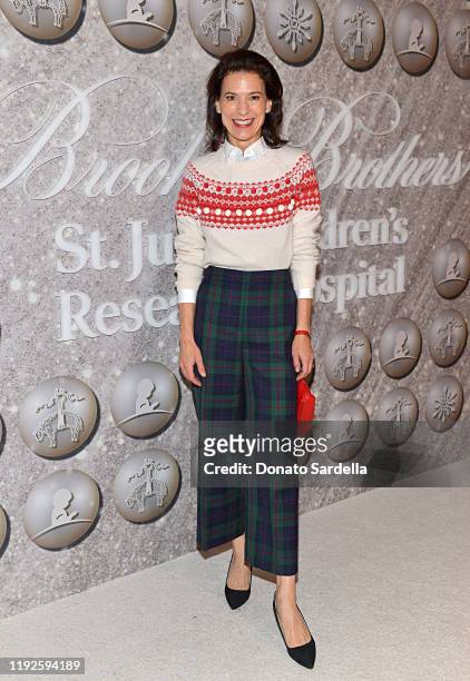 Perrey Reeves attends the Brooks Brothers and St Jude Children's Research Hospital Annual Holiday Celebration at The West Hollywood Edition on...
