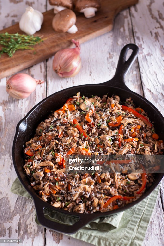 Skillet de Arroz Salvaje