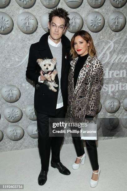 Christopher French and Ashley Tisdale attend Brooks Brothers Annual Holiday Celebration To Benefit St. Jude at The West Hollywood EDITION on December...