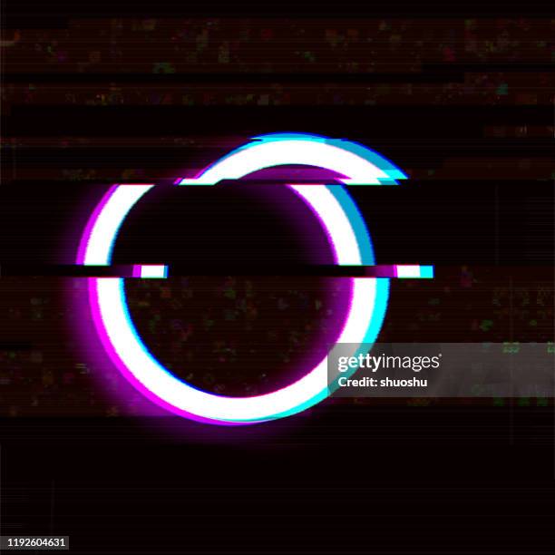 abstract glitch style technology screen effect background - vhs stock illustrations