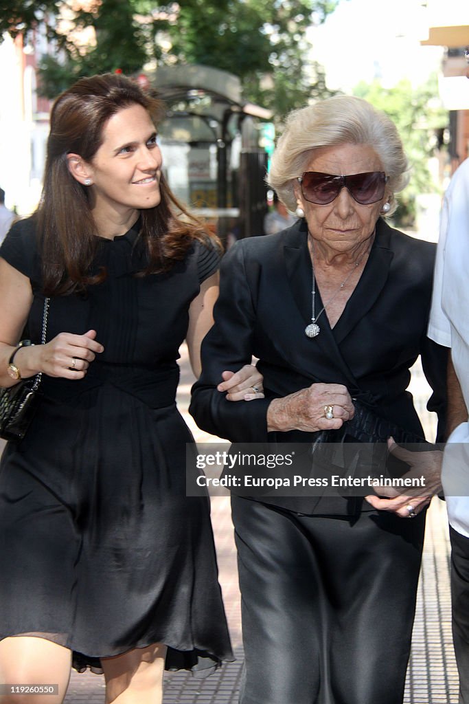 Celebrities Attend the Memorial For Eduardo Sanchez Junco