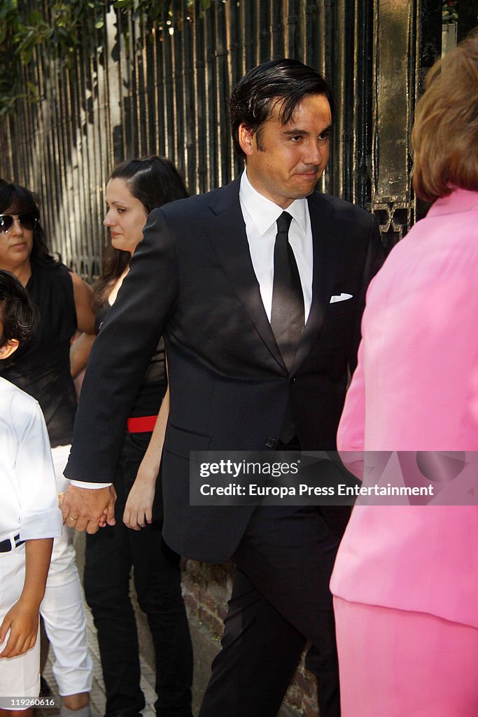 Celebrities Attend the Memorial For Eduardo Sanchez Junco