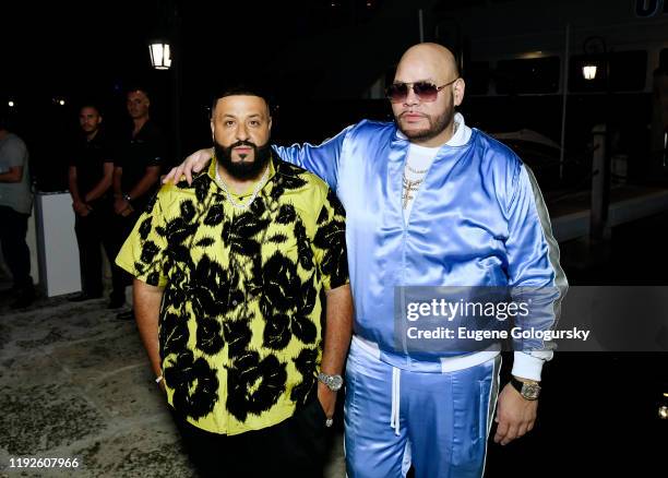 Fat Joe and DJ Khaled attend SHOP.COM & Haute Living's celebration of the release of "Family Ties", Fat Joe's newest & last album at the Ridinger...