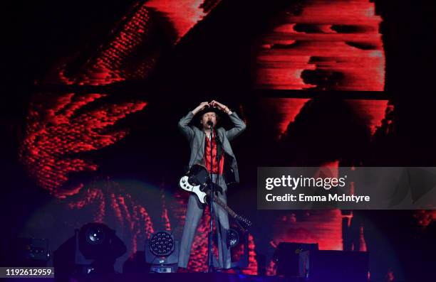 Beck performs onstage during KROQ Absolut Almost Acoustic Christmas 2019 at Honda Center on December 07, 2019 in Anaheim, California.