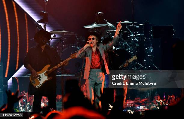 Beck performs onstage during KROQ Absolut Almost Acoustic Christmas 2019 at Honda Center on December 07, 2019 in Anaheim, California.