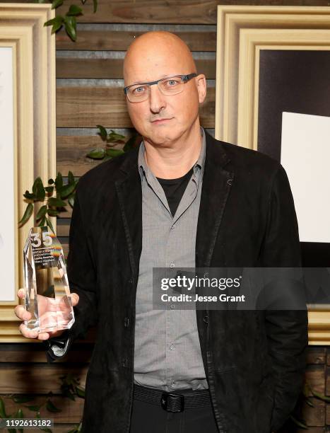 Dan Reed, winner of the Best Multi-Part Documentary for 'Leaving Neverland,' poses during the 2019 IDA Documentary Awards at Paramount Pictures on...