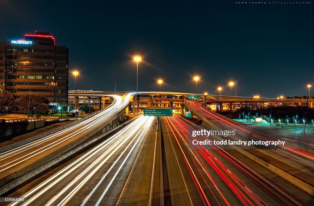 Highway at night