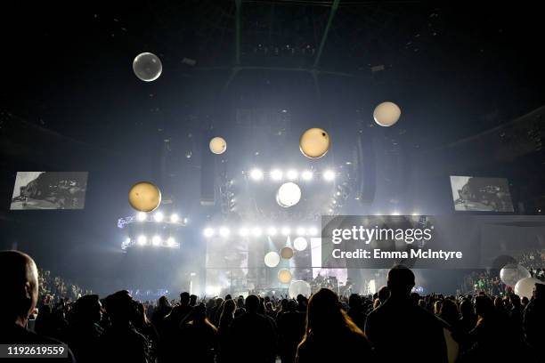 Beck performs onstage during KROQ Absolut Almost Acoustic Christmas 2019 at Honda Center on December 07, 2019 in Anaheim, California.