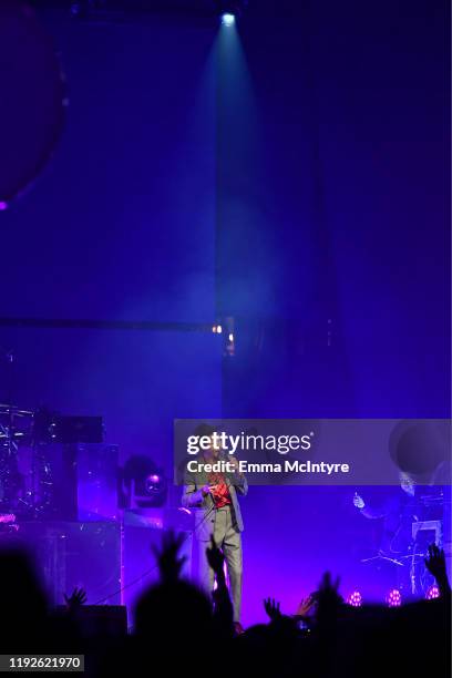 Beck performs onstage during KROQ Absolut Almost Acoustic Christmas 2019 at Honda Center on December 07, 2019 in Anaheim, California.