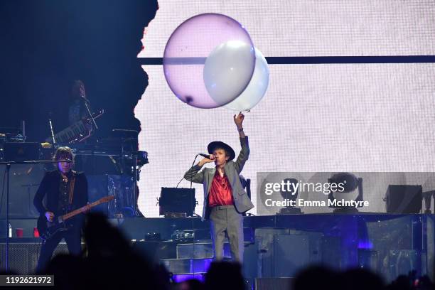 Beck performs onstage during KROQ Absolut Almost Acoustic Christmas 2019 at Honda Center on December 07, 2019 in Anaheim, California.