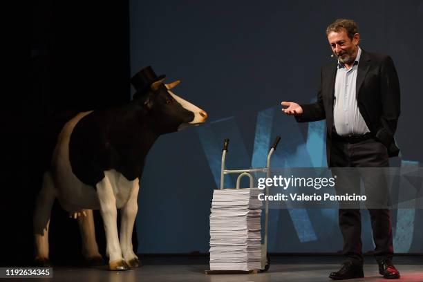 Attends Scrittori a Teatro - LÕAMACA DI DOMANI on November 16, 2019 in Cuneo, Italy.