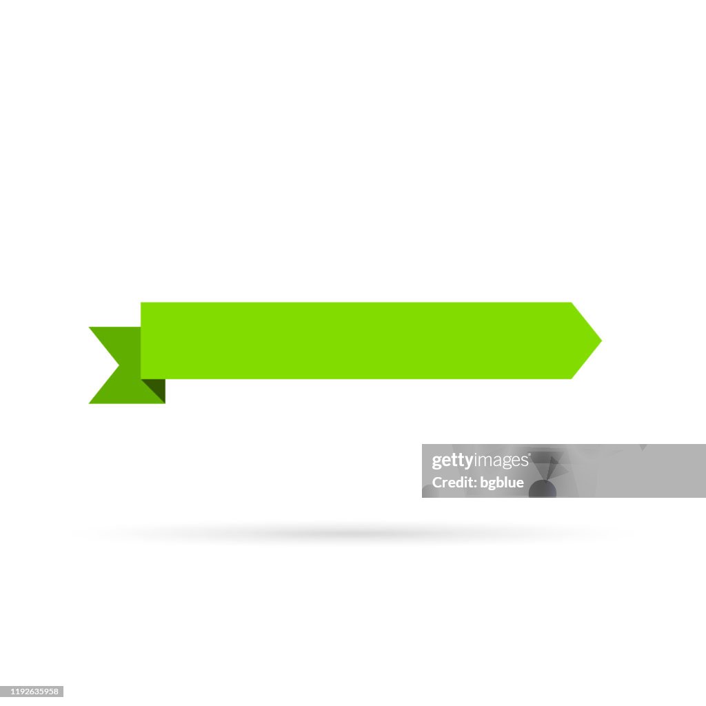 Green Ribbon Line Green Ribbon Isolated On White Background Design Element High-Res ...