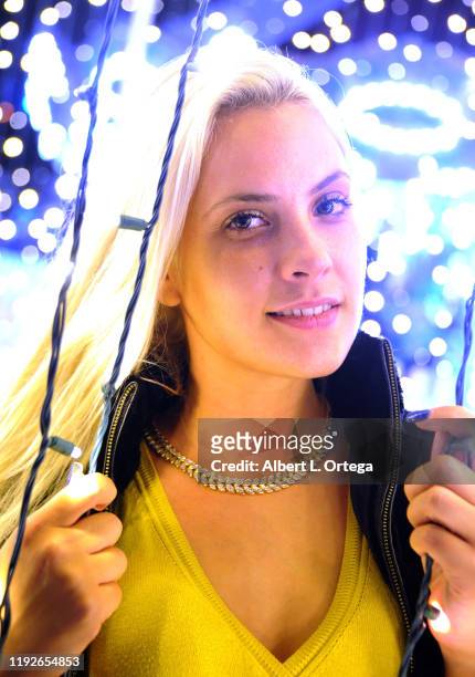 Kristi Tucker attends Media And VIP Night Queen Mary Christmas held at The Queen Mary on December 6, 2019 in Long Beach, California.