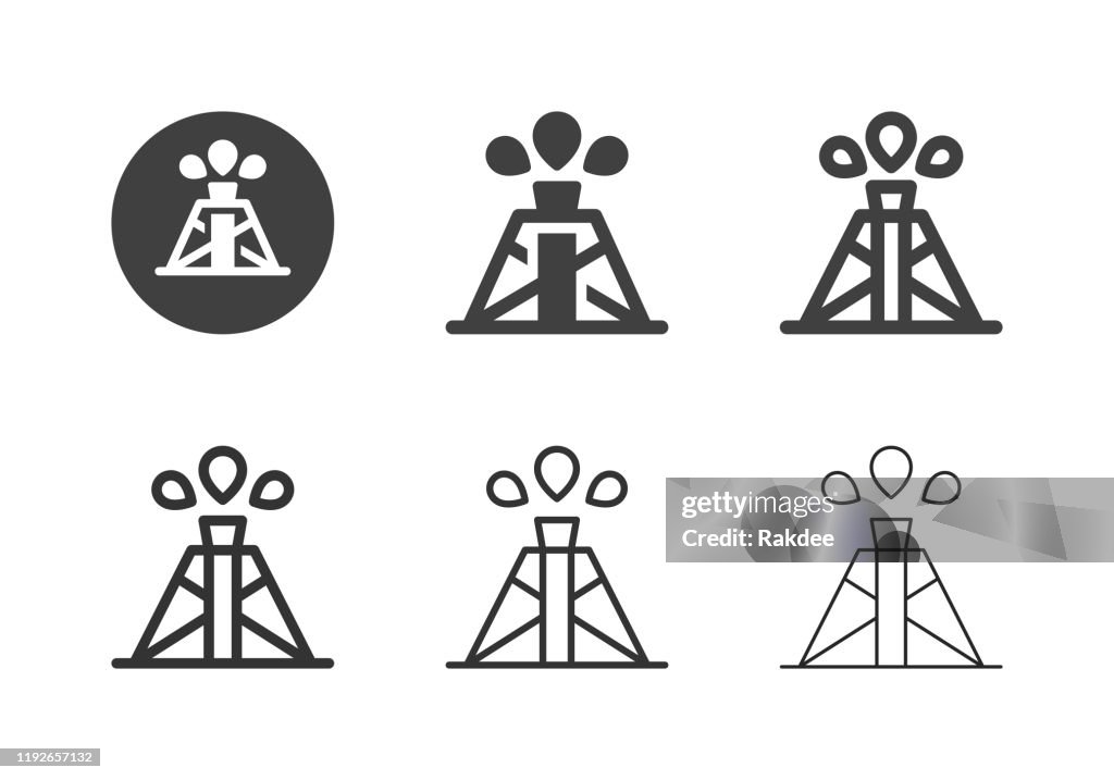 Oil Drilling Icons - Multi Series