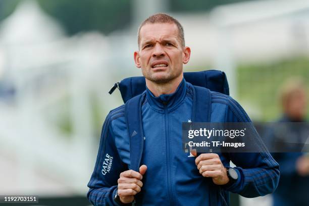 Dr. Holger Broich of FC Bayern Muenchen looks on during day six of the FC Bayern Muenchen winter training camp on January 9, 2020 in Doha, Qatar.