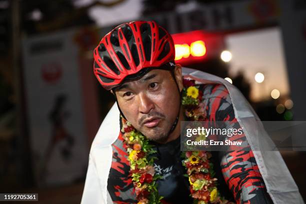 Masazumi Soejima of Japan wins the Marathon Wheelchair race during the Honolulu Marathon 2019 on December 08, 2019 in Honolulu, Hawaii.