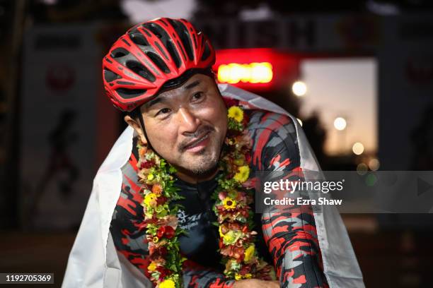 Masazumi Soejima of Japan wins the Marathon Wheelchair race during the Honolulu Marathon 2019 on December 08, 2019 in Honolulu, Hawaii.