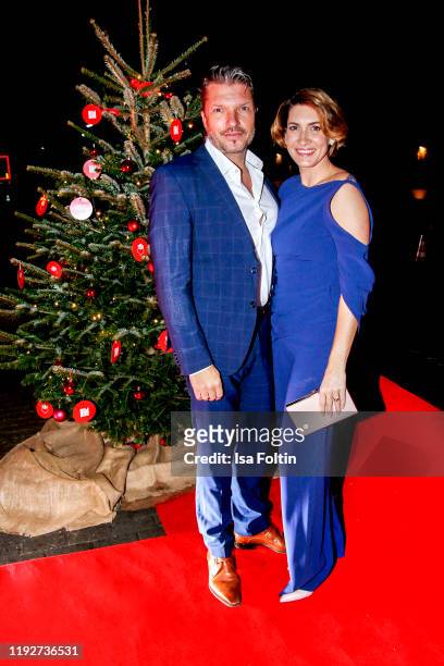 German actor Hardy Krueger Jr. And his wife Alice Krueger during the Daimlers "BE A MOVER" event at Ein Herz Fuer Kinder Gala at Studio Berlin...