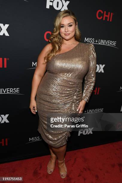 Hunter McGrady attends the 2019 Miss Universe Pageant at Tyler Perry Studios on December 08, 2019 in Atlanta, Georgia.