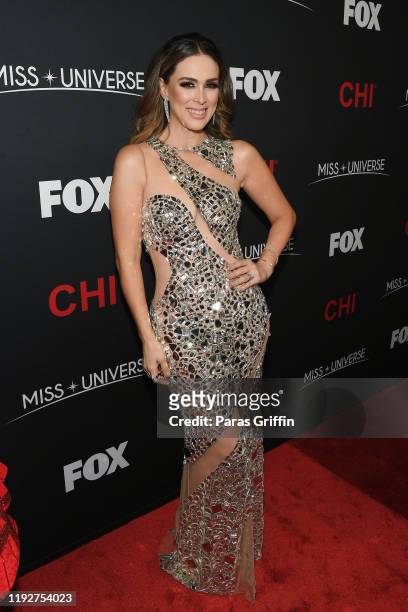 Jacqueline Bracamontes attends the 2019 Miss Universe Pageant at Tyler Perry Studios on December 08, 2019 in Atlanta, Georgia.