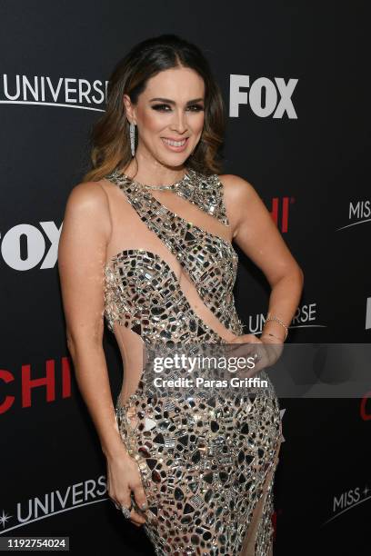 Jacqueline Bracamontes attends the 2019 Miss Universe Pageant at Tyler Perry Studios on December 08, 2019 in Atlanta, Georgia.