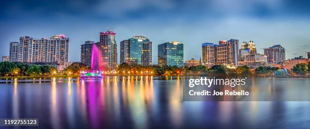 orlando skyline - downtown orlando stock pictures, royalty-free photos & images