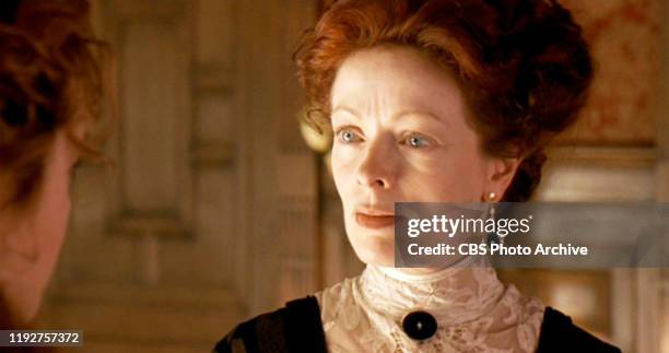 The movie "Titanic", written and directed by James Cameron. Seen here, Frances Fisher as Ruth DeWitt Bukater. Initial USA theatrical wide release...