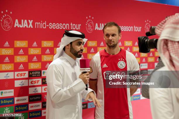 Siem de Jong of Ajax during the match between Ajax v KAS Eupen at the Al Janoub Stadium on January 9, 2020 in Doha Qatar