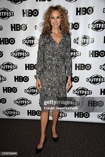 Country singer Chely Wright attends the 2011 Outfest special screening of "Wish Me Away" at the Directors Guild of America on July 15, 2011 in Los...