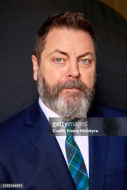 Actor Nick Offerman of FX's "Devs" poses for a portrait during the 2020 Winter TCA at The Langham Huntington, Pasadena on January 09, 2020 in...