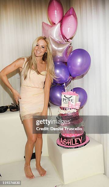 Ashley Tisdale celebrates her 26th birthday at Pure Nightclub on July 15, 2011 in Las Vegas, Nevada.