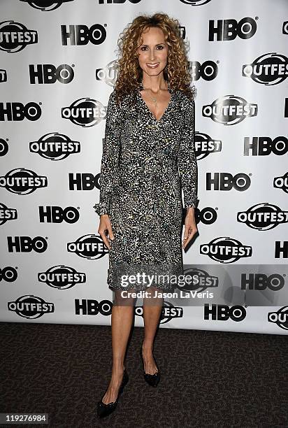 Country singer Chely Wright attends the 2011 Outfest special screening of "Wish Me Away" at the Directors Guild of America on July 15, 2011 in Los...