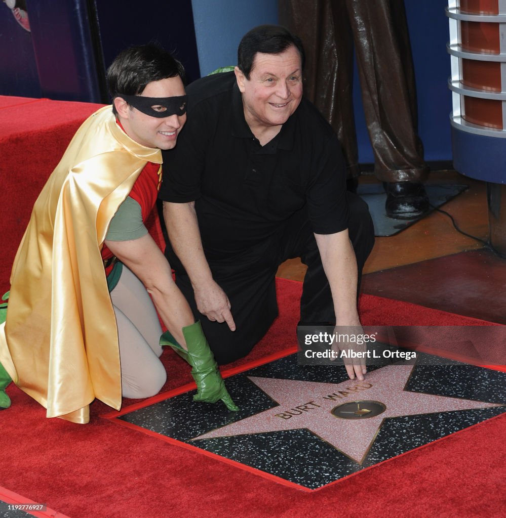 Burt Ward Is Honored With A Star On The Hollywood Walk Of Fame